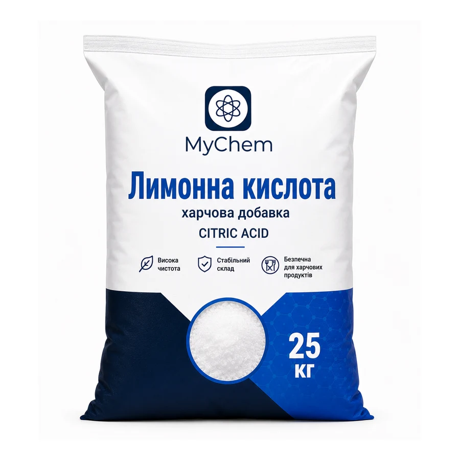 Лимонна кислота харчова добавка E-330 25 кг