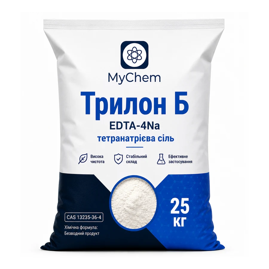 Трилон Б EDTA-4Na (тетранатрієва сіль) 25 кг Мішок