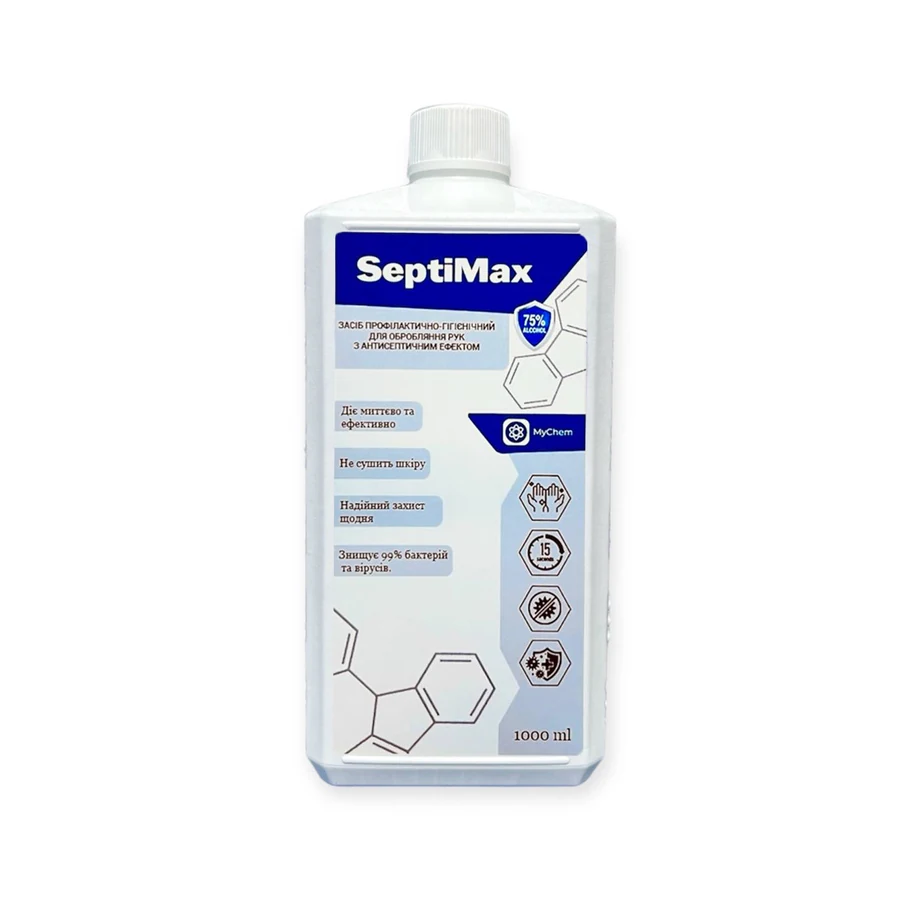 Антисептик для рук 75% спирта SeptiMax 1 л
