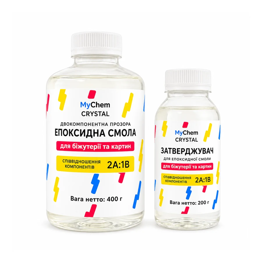 Епоксидна смола для біжутерії та картин MyChem Crystal 600 г