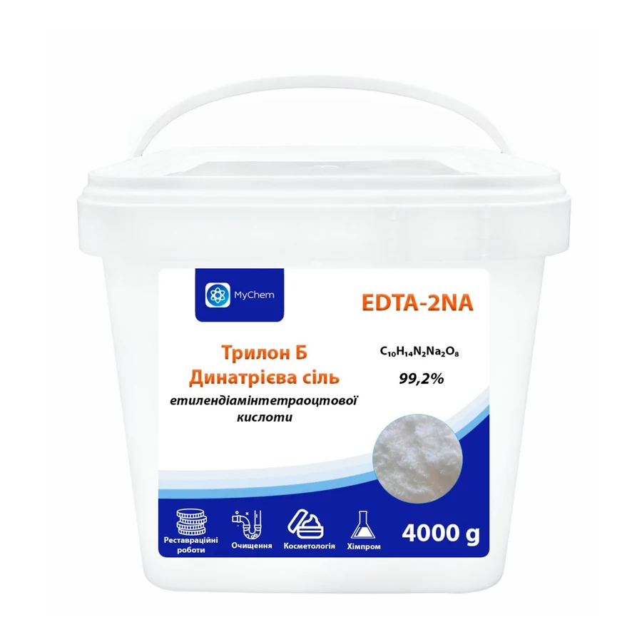 EDTA-2NA Трилон Б MyChem 4 кг Динатрієва соль